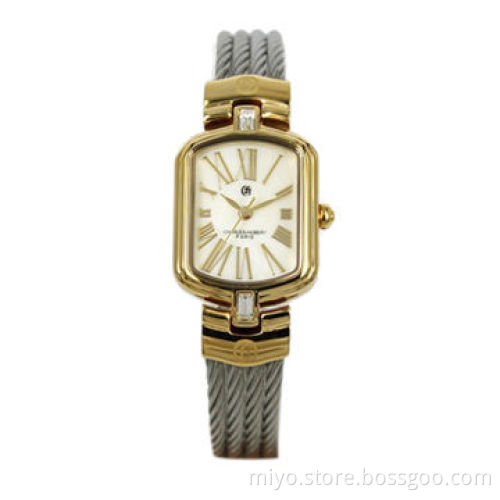 Free Shipping Fashionable Stainless Steel Branded Bangle Watch for Women's Gifts